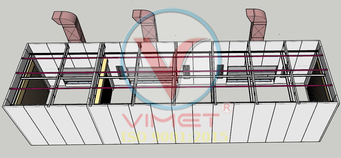 Phòng sơn nhanh xe buýt và xe tải loại đặc biệt PSN16302