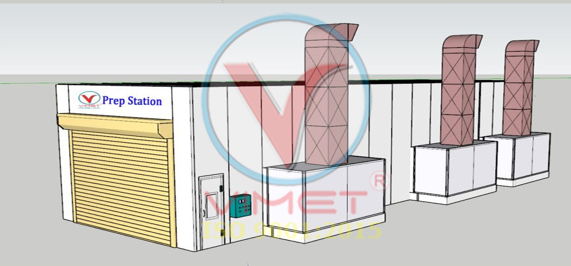 Phòng sơn nhanh xe buýt và xe tải loại đặc biệt PSN16302