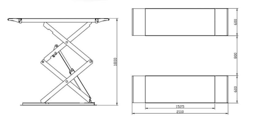 Cầu nâng cắt kéo kiểu xếp VIMET SLW30322