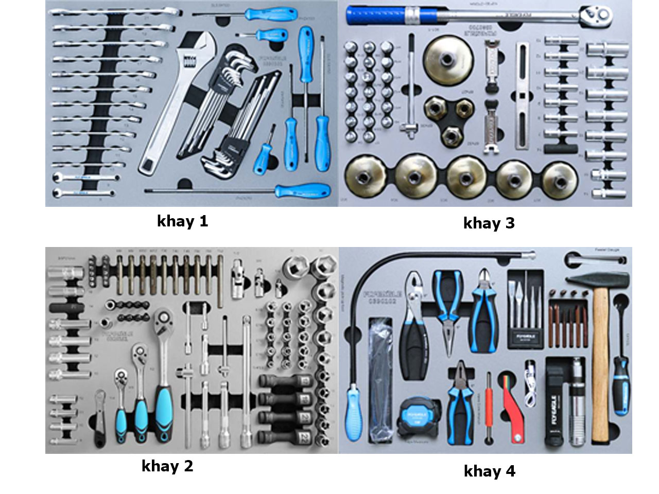 Tủ đồ nghề 5 ngăn 242 chi tiết VIMET TDC05242