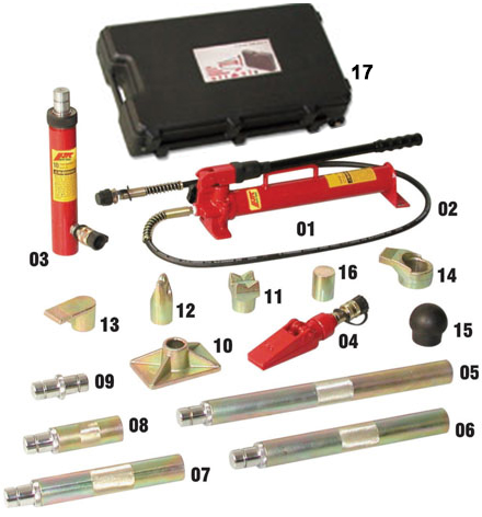 Bộ kéo nắn thân xe 10 tấn HIDI HDPA810A