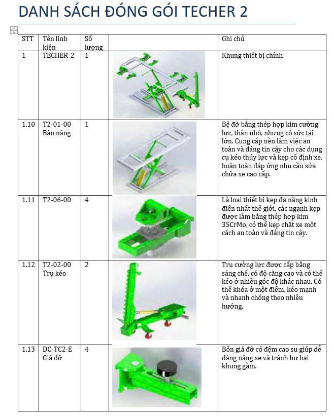 Thiết bị kéo nắn xe tai nạn và bộ phụ kiện tiêu chuẩn VIMET BRS08802