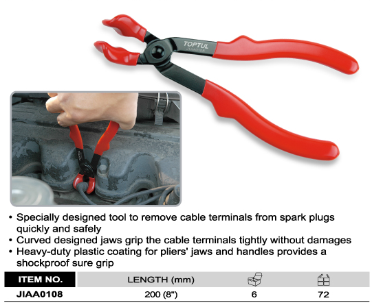 Kềm mở dây cao áp Bugi TOPTUL JIAA0108