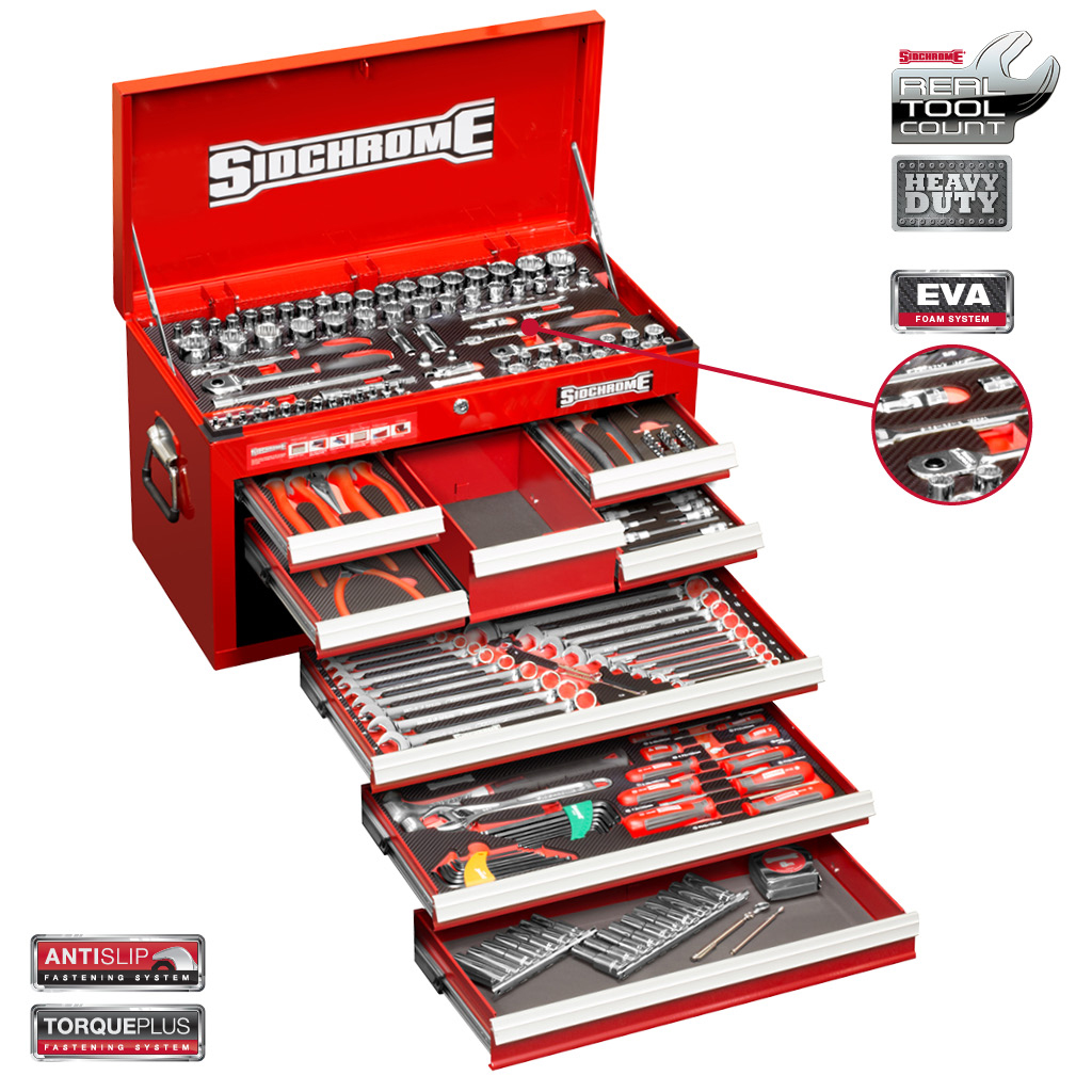 Tủ đồ nghề 8 ngăn 204 chi tiết Sidchrome SCMT10158