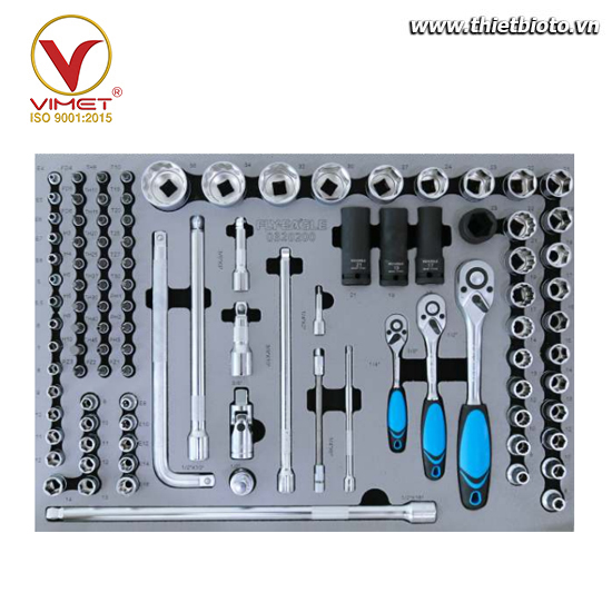 Bộ dụng cụ 1/4”+3/8”+1/2” 101 chi tiết 0320200