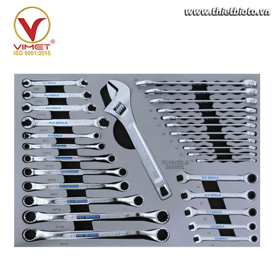 Bộ dụng cụ 29 chi tiết gồm cờ lê và mỏ lết 0330501