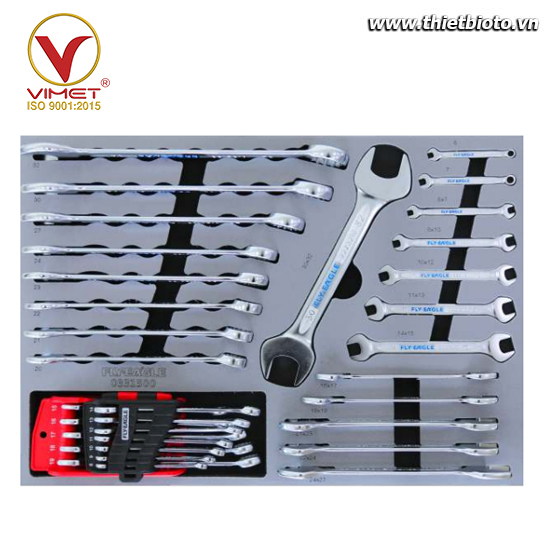 Bộ dụng cụ cờ lê kết hợp và cờ lê 2 đầu mở 33 chi tiết 0331500