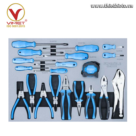 Bộ dụng cụ tua vít và kìm 20 chi tiết 0342000