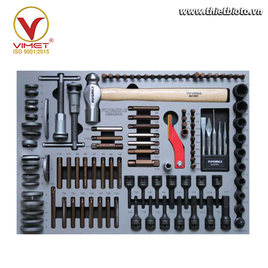 Bộ dụng cụ 120 chi tiết dành cho bảo dưỡng phanh và động cơ 0390300