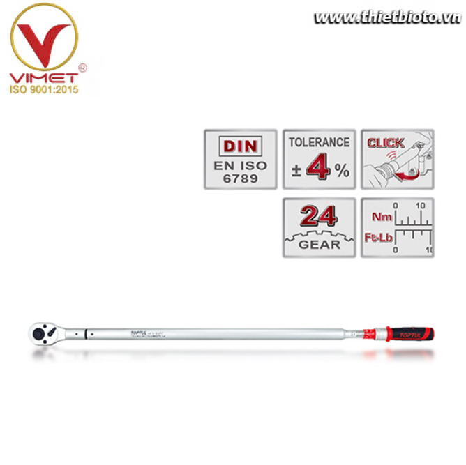 Cần xiết lực mô-men xoắn cơ học TOPTUL ANBV24A0