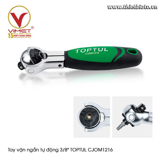 Tay vặn ngắn tự động 3/8