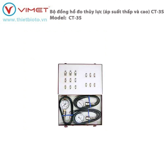 Bộ đồng hồ đo thủy lực (áp suất thấp và cao) CT-3S