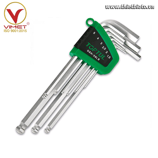 Bộ khóa lục giác Toptul GSN-09LB