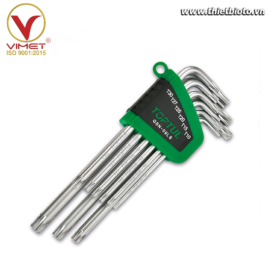 Bộ khóa 2 đầu sao chữ L Toptul GSN-09LS