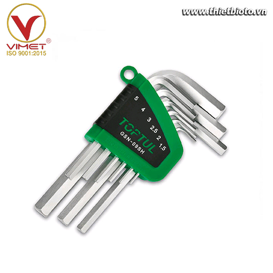 Bộ khóa 2 đầu lục giác chữ L Toptul GSN-09SH