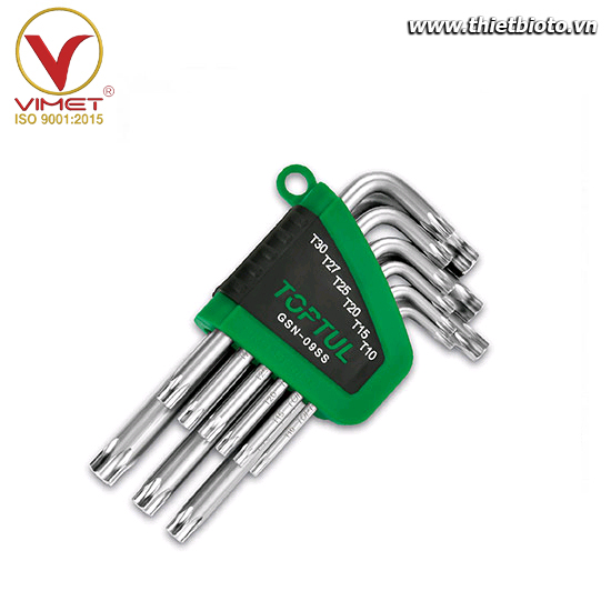 Bộ khóa 2 đầu sao chữ L Toptul GSN-09SS