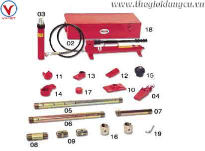 Bộ nắn thân xe 10 tấn HIDI HDHA510M