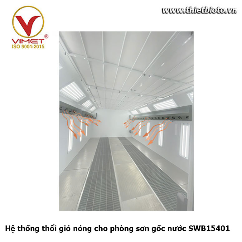 Hệ thống thổi gió nóng cho phòng sơn gốc nước vimet SWB15401