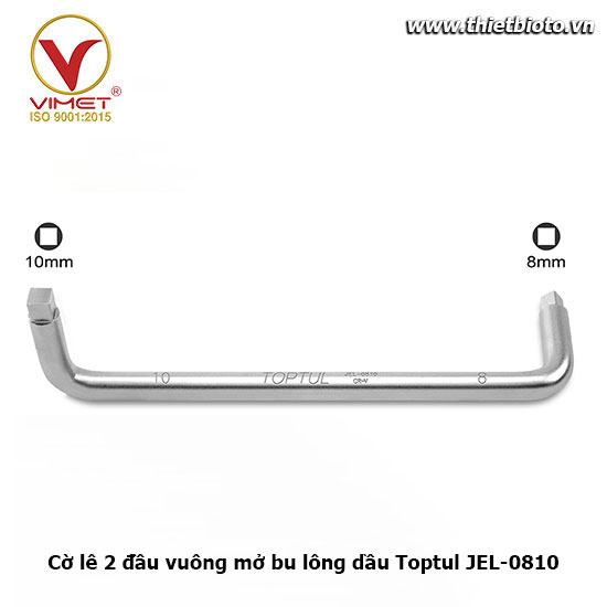 Cờ lê 2 đầu vuông mở bu lông dầu Toptul JEL-0810