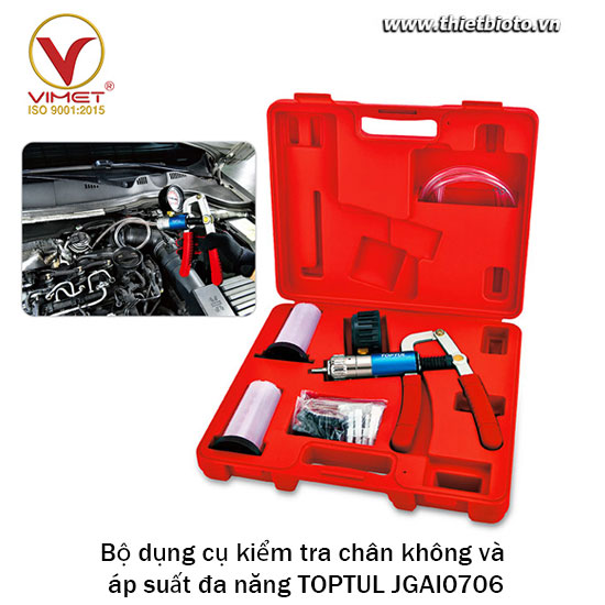 Bộ dụng cụ kiểm tra chân không và áp suất đa năng TOPTUL JGAI0706