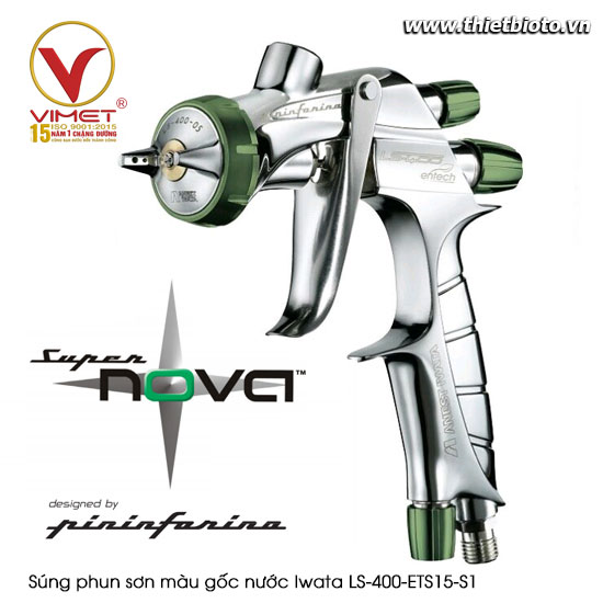 Súng phun sơn màu gốc nước Iwata LS-400-ETS15-S1