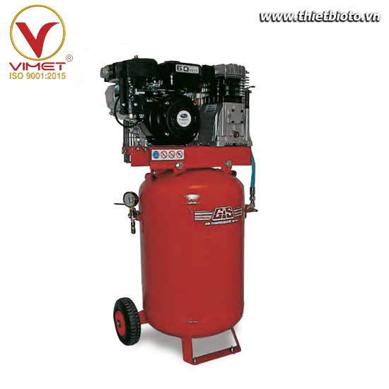 Máy nén khí piston truyền động động cơ xăng GIS GS25/100/VER/B/MOTO