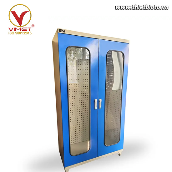 Tủ đựng đồ nghề 2 cánh 3 bảng treo đồ QT-HC09