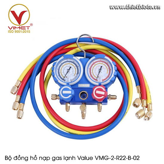 Bộ đồng hồ nạp gas lạnh Value VMG-2-R22-B-02