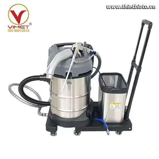 Máy bắn trấu vệ sinh họng nạp xuppap động cơ ô tô (loại có thùng chứa) VIMET WBD13402