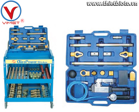 Bộ nắn khung bằng khí nén và xe đẩy Starco Nhật Bản