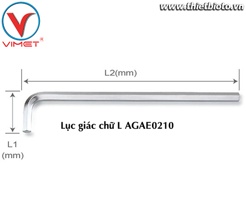 Lục giác chữ L (dài) 2mm TOPTUL AGAE0210