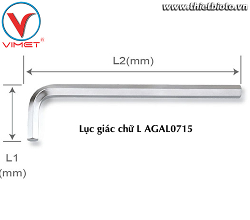 Lục giác chữ L (dài) 7mm TOPTUL AGAL0715