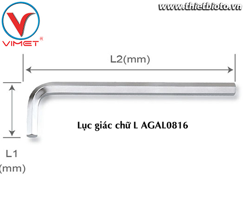 Lục giác chữ L (dài) 8mm TOPTUL AGAL0816