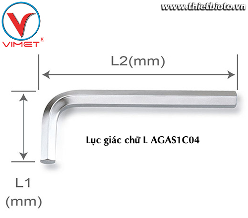 Lục giác chữ L (ngắn) 1.27mm TOPTUL AGAS1C04